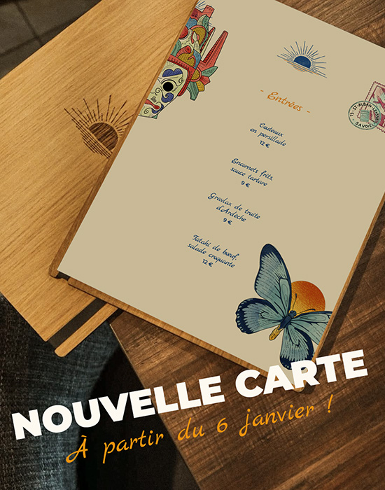 Nouvelle Carte à la Brasserie du Bout du Monde